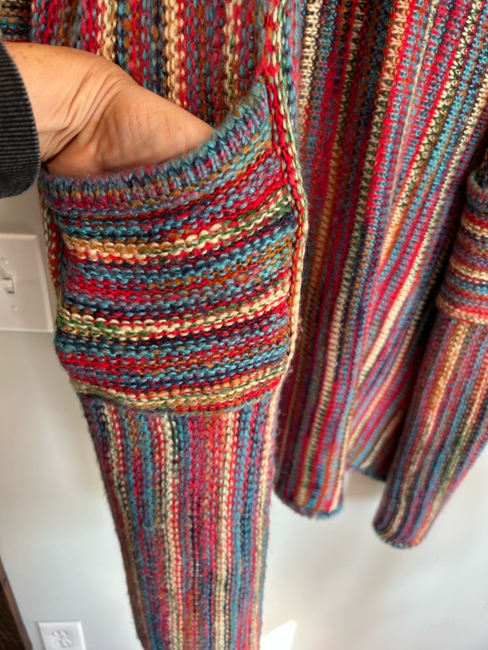 POL Multicolor Striped Knit Cardigan - Picture 3 of 4